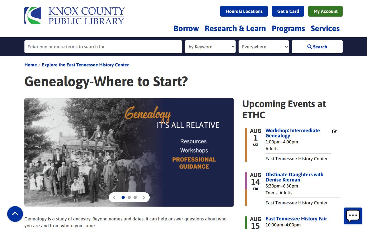 Knox County people directories and McClung genealogy indexes