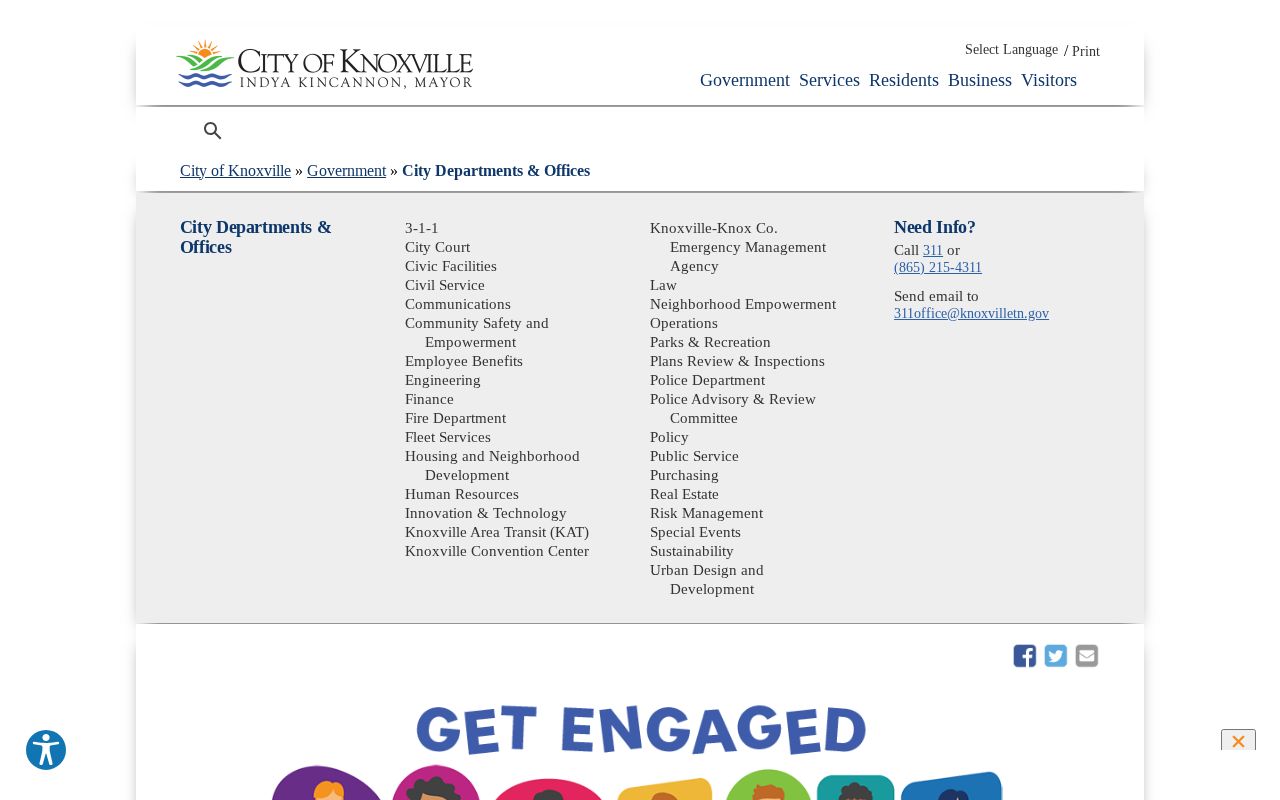Knox County people directories for Knoxville departments